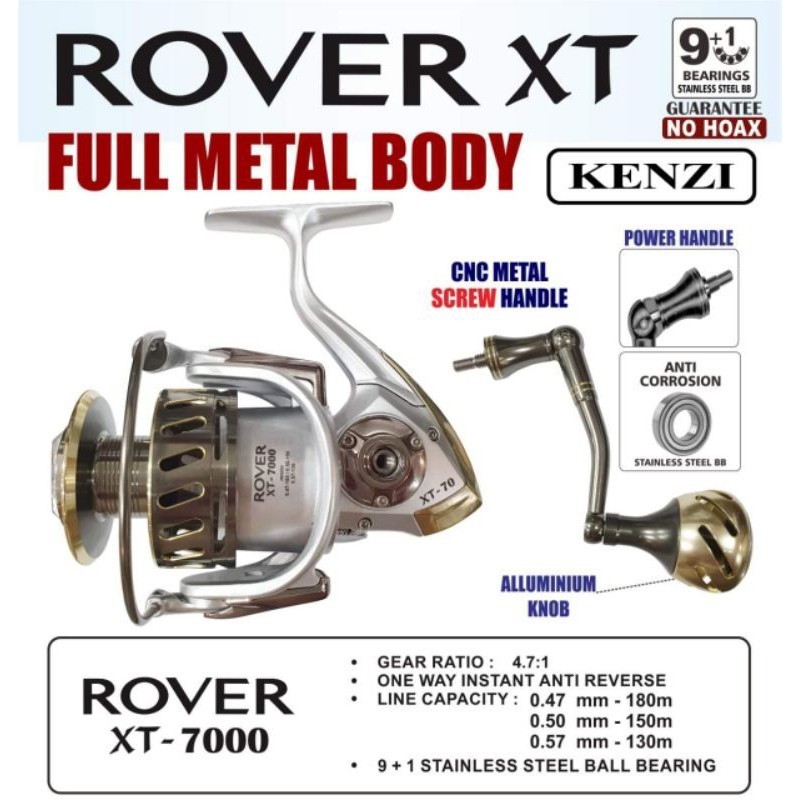 Reel Spinning Kenzi Rover XT Full Metal Body