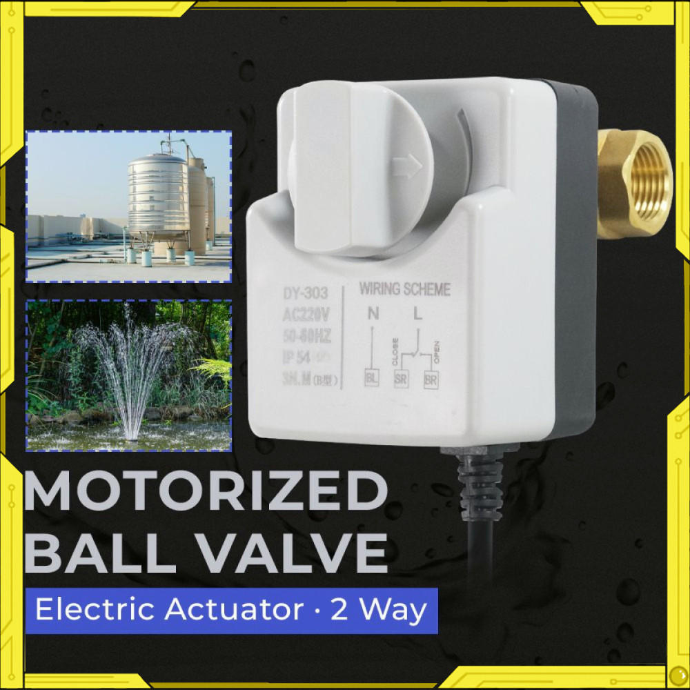 Brass Motorized Ball DN15 Valve Type Electric Actuator 2 Way PK164