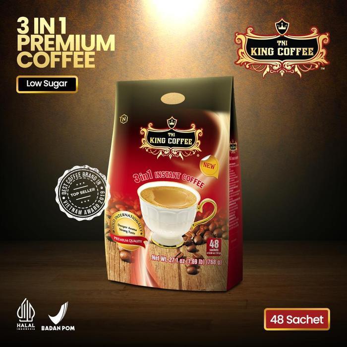 [JODO GROSIR] KOPI INSTAN IMPORT VIETNAM TRUNG NGUYEN KING COFFEE - 3 IN 1 ISI 48 STIK - 1 BAG 48 SA