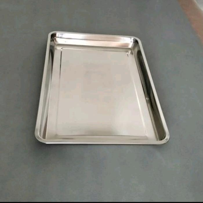 NAMPAN BAKI STAINLESS STEEL 60×40×7 Cm Super Tebal - NAMPAN 60×40×7CM