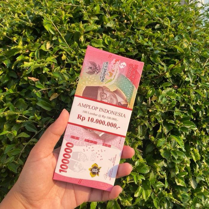 Amplop Gepok Motif Uang Isi 5 Pcs - Gepok 100Rb, 1 Pack (5pcs) [terlaris]