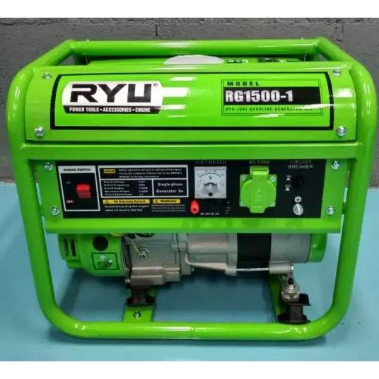 PROMO BIG SALLE Generator RYU RG 1500-1 Genset 1000 Watt 4 Tak Bensin Murni RG1500