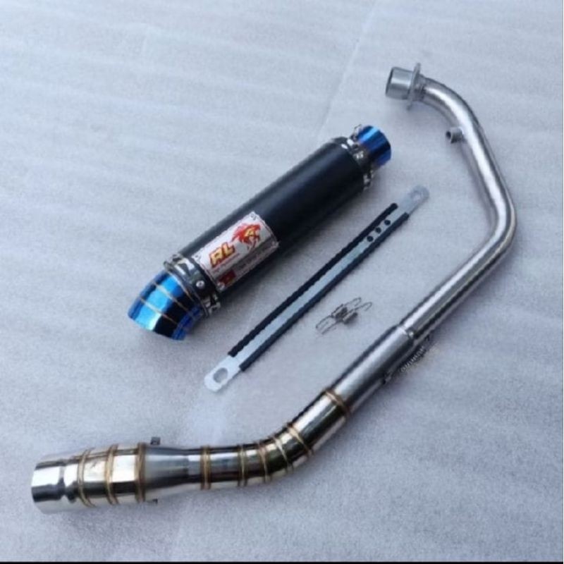 Knalpot Racing RED LEO Bas Padat PNP MX king,MX 135 Fullsistem