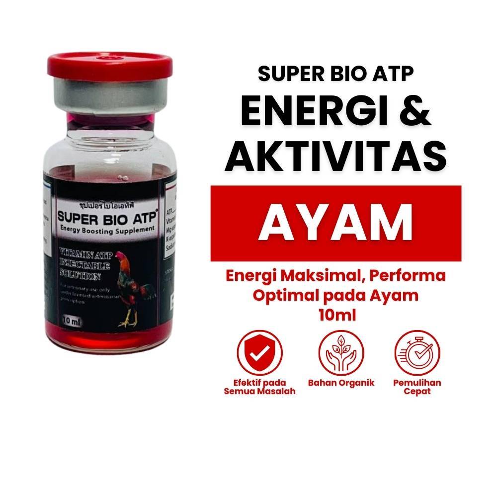 Super Bio Atp 10 ml - Suplemen Untuk Ayam - Suplemen Ayam 10 ml