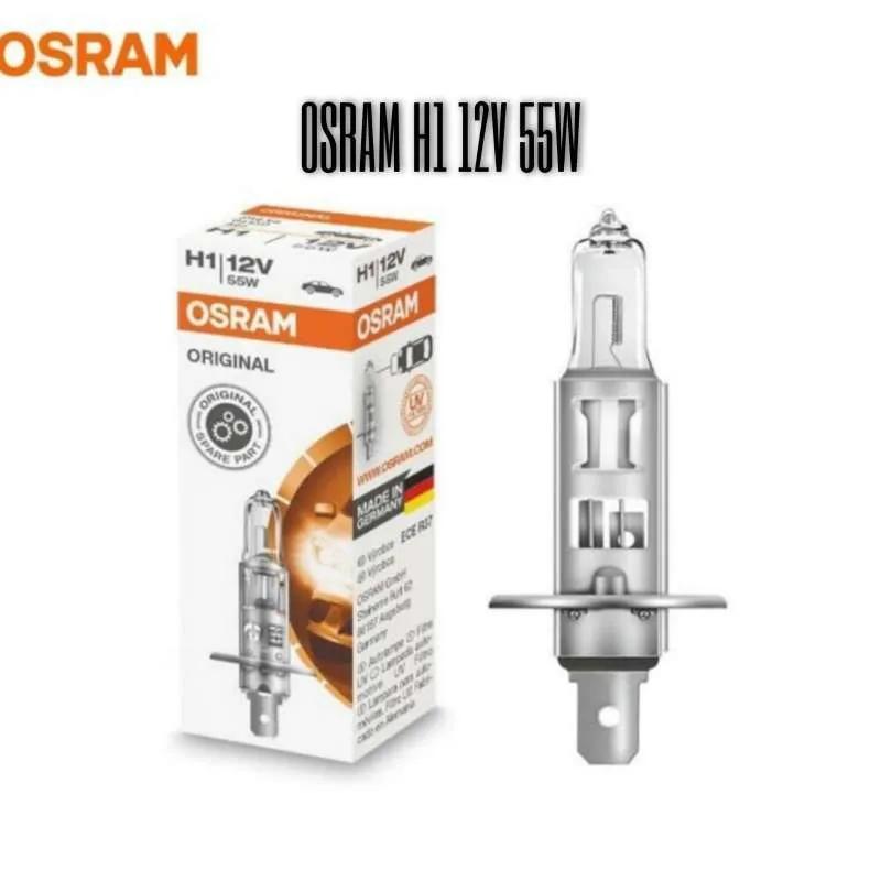 OSRAM H1 12v 55W ORIGINAL 100% Standard 64150 Bohlam Lampu Head lamp Fog lamp Original Kuning Standa