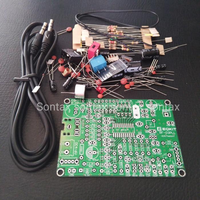 pcb kit transmitter pemancar fm 87 - 108 mhz stereo mic wireless pll SCelectro