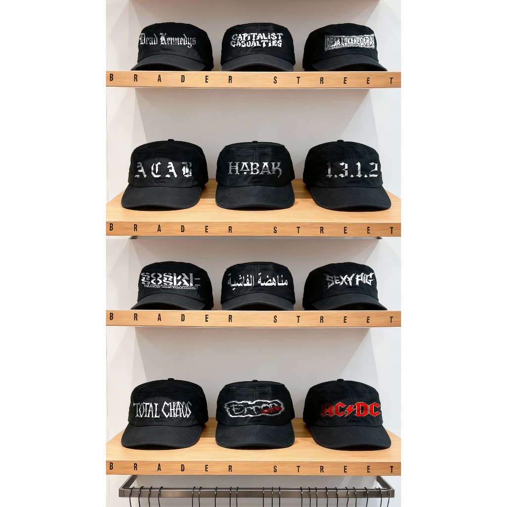 cod topi komando bahan levis tebal topi komando,topi band punk,topi komando disorder,topi disorder,t