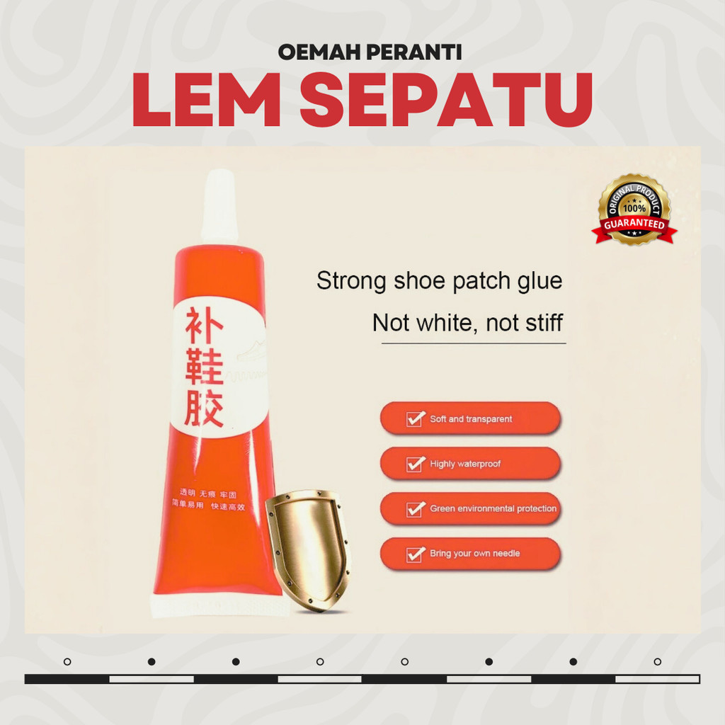 Lem Sepatu Sandal Tas Perekat Sol Bening Kuat Serbaguna