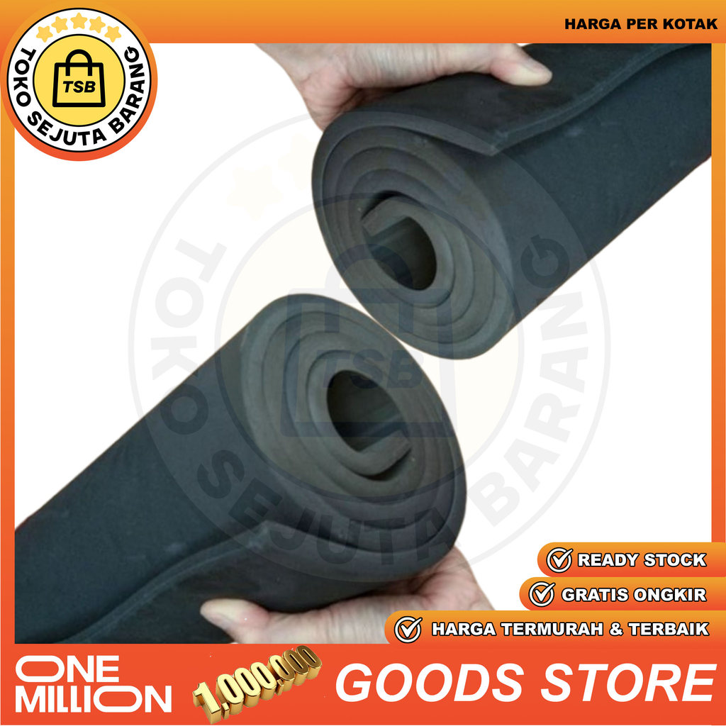 Spons Eva Foam Busa Ati Hitam Spons Karet Peredam Benturan Tabrakan Karpet Spon Sponge Lembaran 2mm 