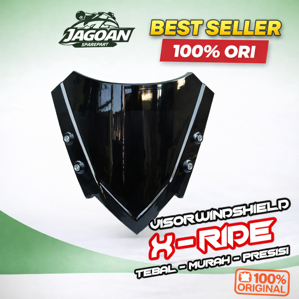 WINSHIELD VISOR BEAT STREET PLUS BRACKET - VISOR XRIDE - SC