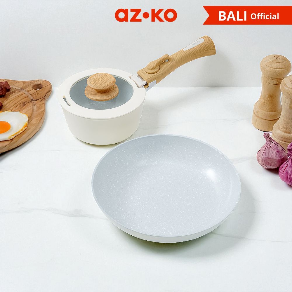 AZKO Kris Valerie Set Wajan Penggorengan & Panci Saucepan Detachable Cookware Set Wajan Saucepan Per
