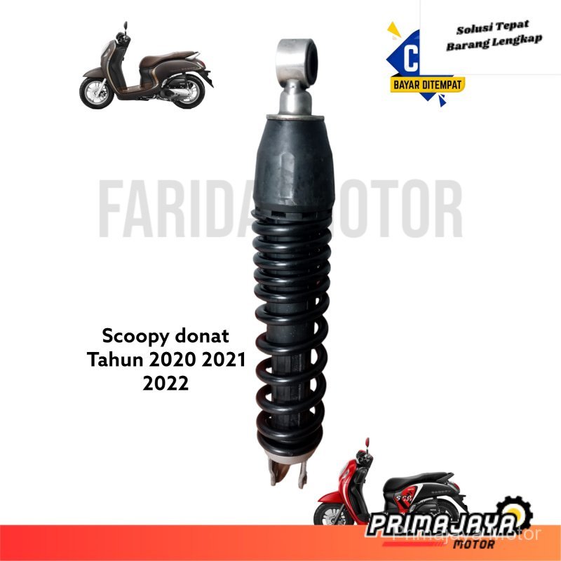 SOK SHOCK BREAKER HONDA SCOOPY FI TAHUN 2020 2021 2022 HITAM/SOK SCOOPY FI DONAT 2021 - SHOCK BELAKA