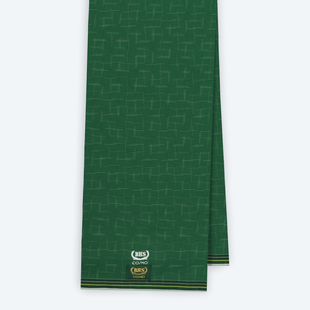 Sarung BHS Original 100% Asli | Sarung BHS Cosmo Gold Motif K26 PRB SJ Hijau