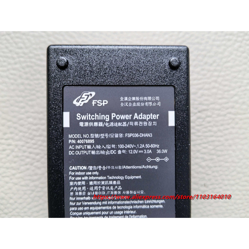 FSP FSP036DHAN3 12V 3A 36W 55*25mm AC Adapter Charger Power Supply FSP036RHAN FSP036RHAN2 FSP036RAB 