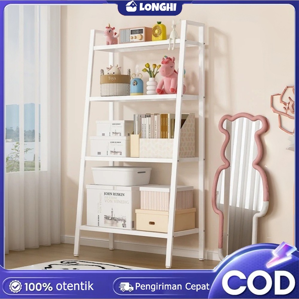 Dapur Center - Rak Besi 4/5 Tingkat Minimalis/Rak Serbaguna Ruang Tamu/Rak Penyimpanan Heavy Duty/Ra