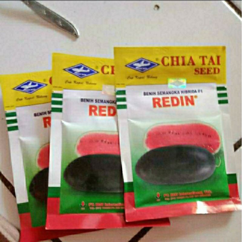 READY STOCK benih bibit semangka redin f1 20 gram dan redin f1 10 gram