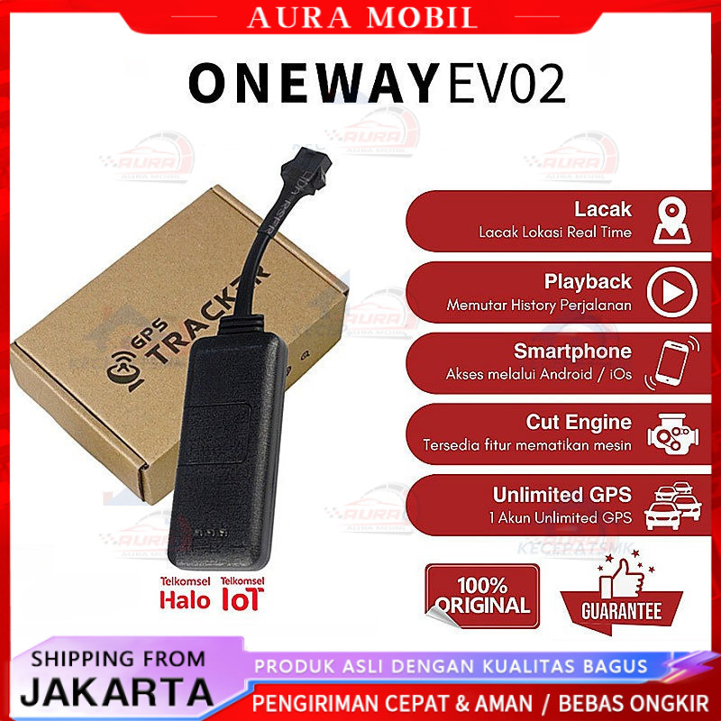 gps tracker ev02 bisa matikan mesin free aplikasi iopgps / trackeone -Aura Mobil
