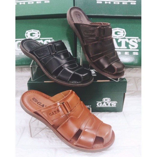 Sepatu sandal selop kulit GATS HG 061 original