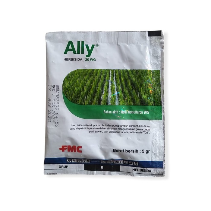 Ally Herbisida 20 WG 5 Gram Pra dan Purna Tumbuh Tanaman Padi