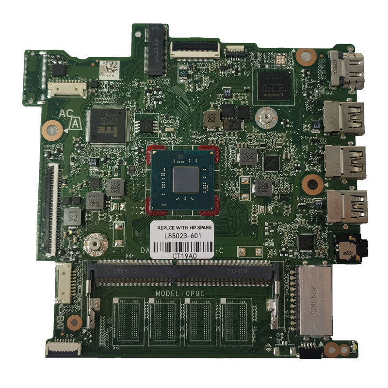 Placa base usada para portátil HP Stream 14, placa base CB DA0P9CMB6C0 0P9C N4020 64GeMMC DDR4 100% 