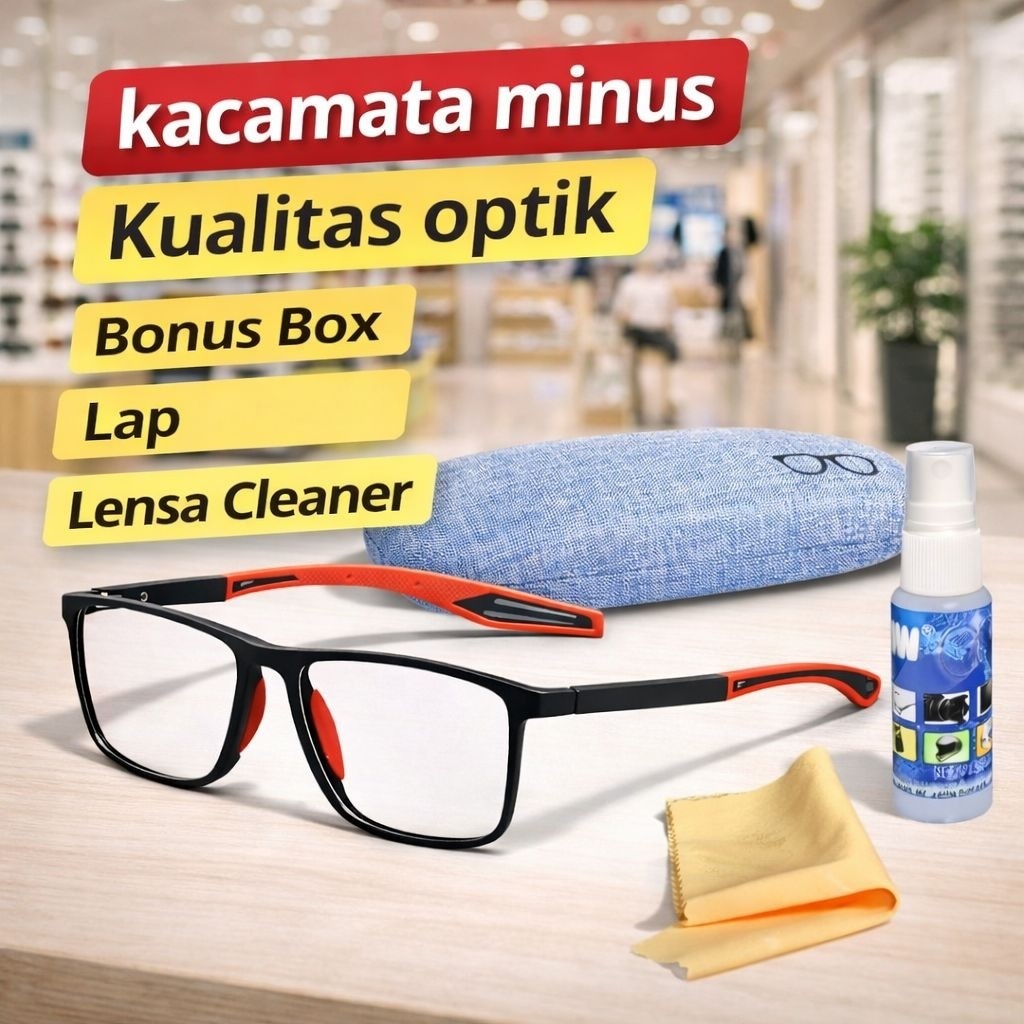 kacamata minus pria rabun jarak jauh / kaca mata minus optik asli ori / kacamata minus kekinian cewe