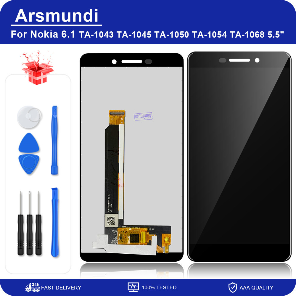 5.5'' Original For Nokia 6 2018 / 6.1 TA-1043 TA-1045 LCD splay Tou Screen gitizer Assembly Replacem
