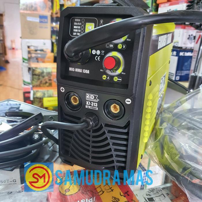 MIG 130 RIDX X7-313 MESIN LAS MIG TANPA CO2 GASLESS Daya 900Watt