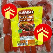 Kimbo Sosis Sapi Cocktail Serbaguna (27pcs) 450 Gram /Sosis /Ayam /Sapi /Frozenfood /Camilan /Snack 