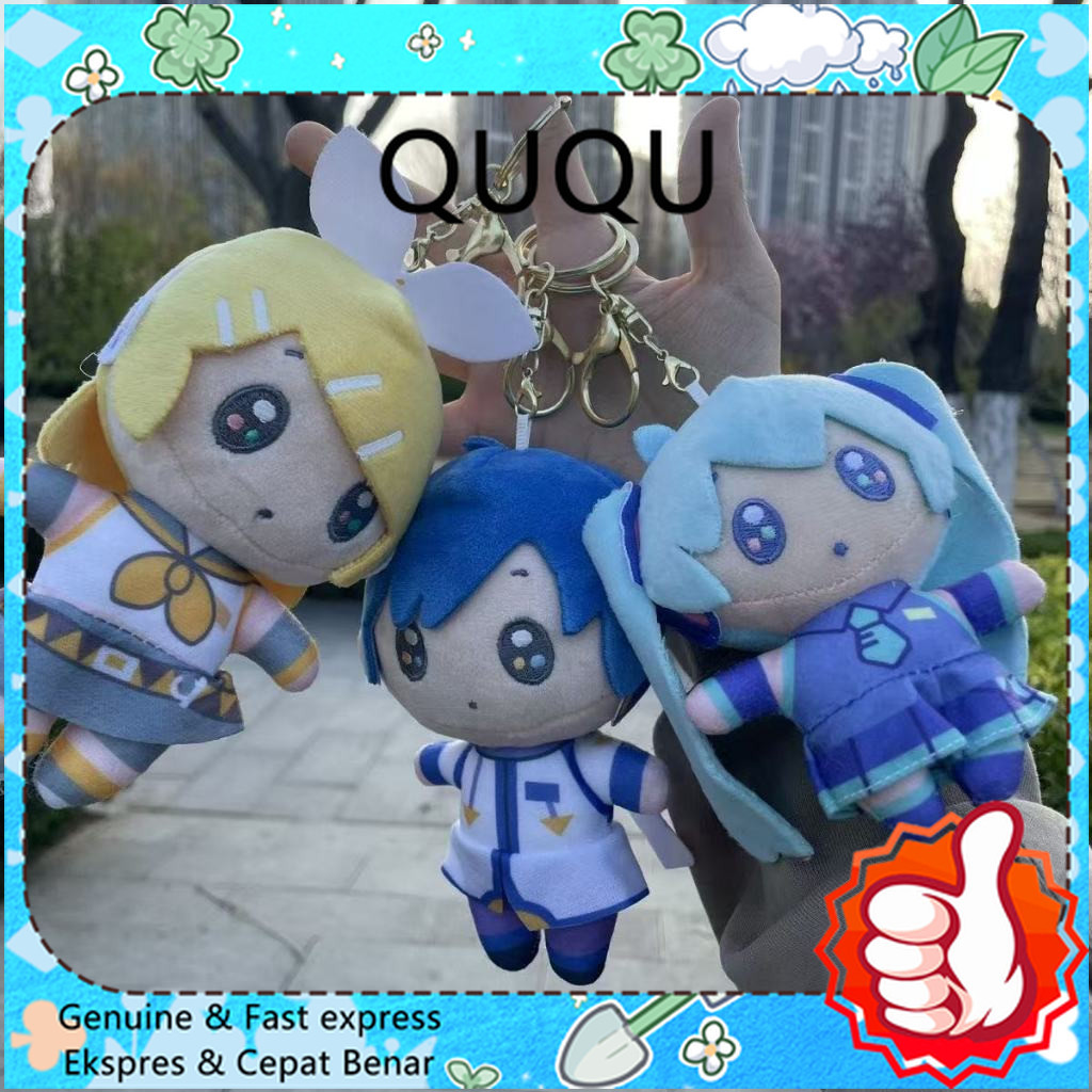 10cm Bemoe Hatsune Miku Plush toy Kagamine Rin Kagamine Len Megurine Luka Kaito Treasure Series Plus