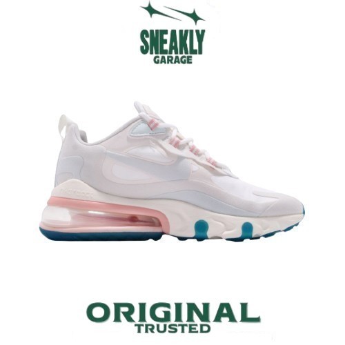 Sepatu Nike Air Max 270 React Summit White Aqua  Sneakers Unisex