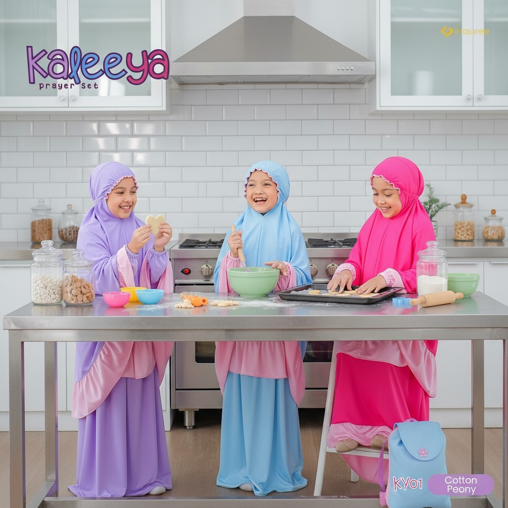 Mukenah Anak SD 9-12 Thn Tas Ransel Premium 2026 Pink Ungu Fanta Mewah Adem Lucu