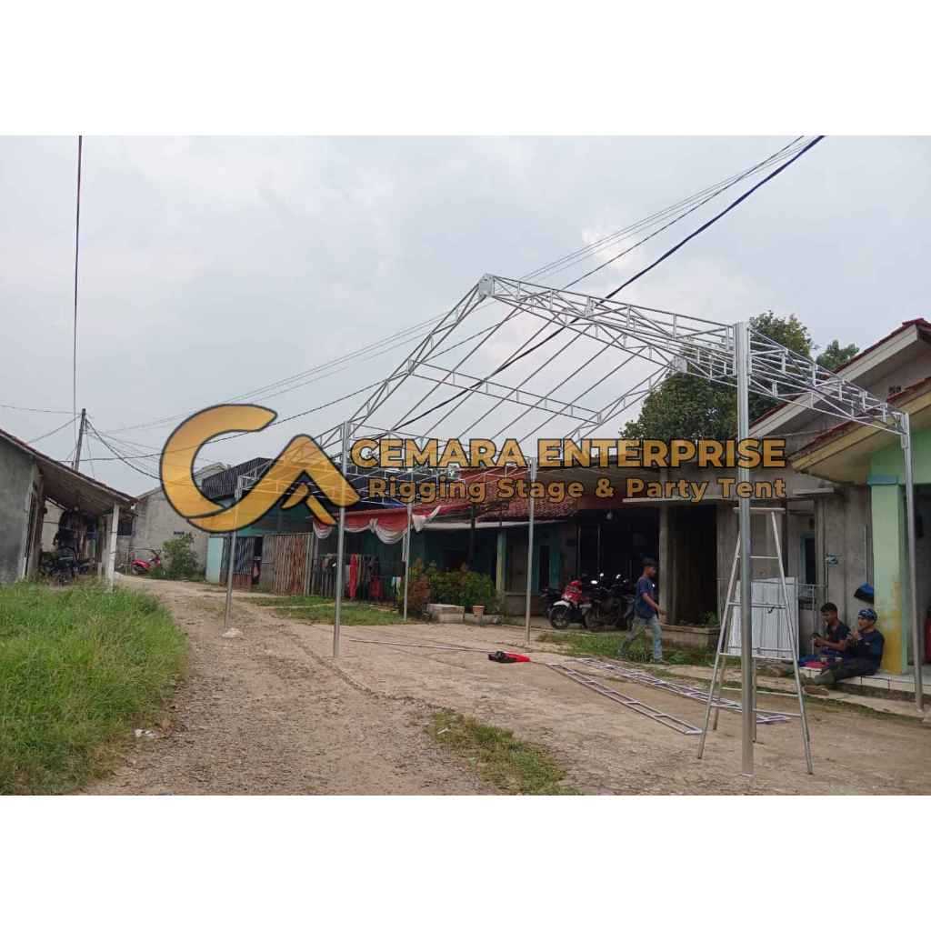 Dijual Tenda Sayap Besi Galvanis - Rangka Koko, Harga Permeter (Baru)