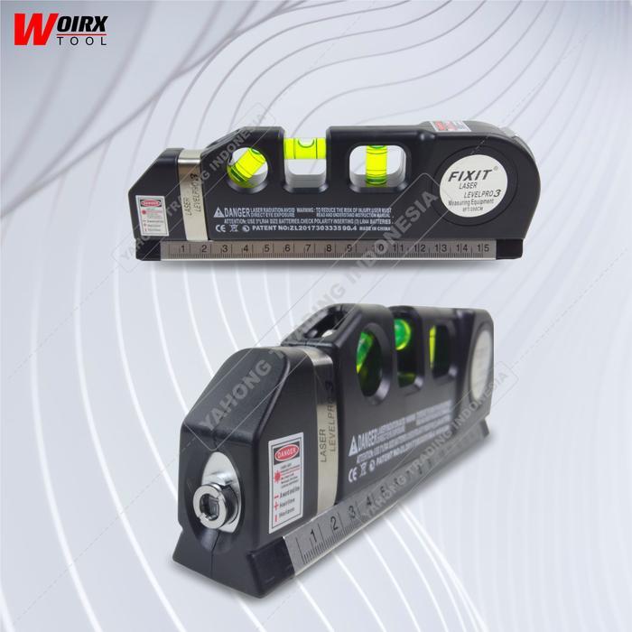 Waterpass Fixit Level Pro 3 Water Pass Meteran Laser up to 250 Cm WOIRX TOOL - LEVEL PRO
