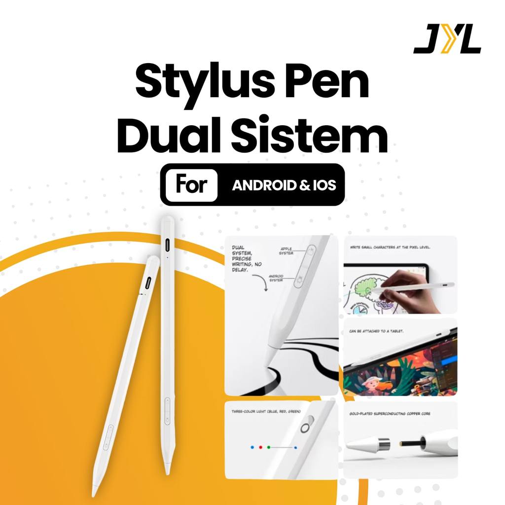Universal Stylus Pen Dual System iOS Android Rechargeable Support Tablet Huawei Samsung Redmi Touch 