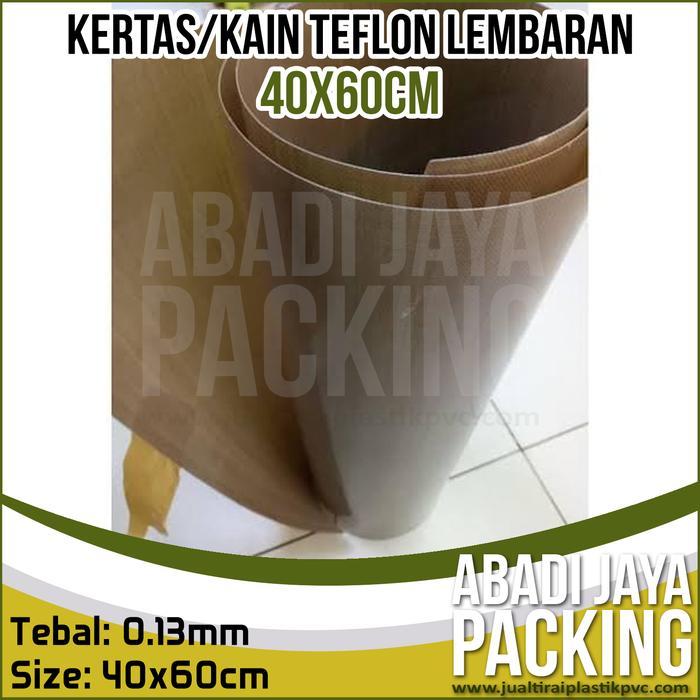 kertas teflon alas press mesin sealer kain tahan panas