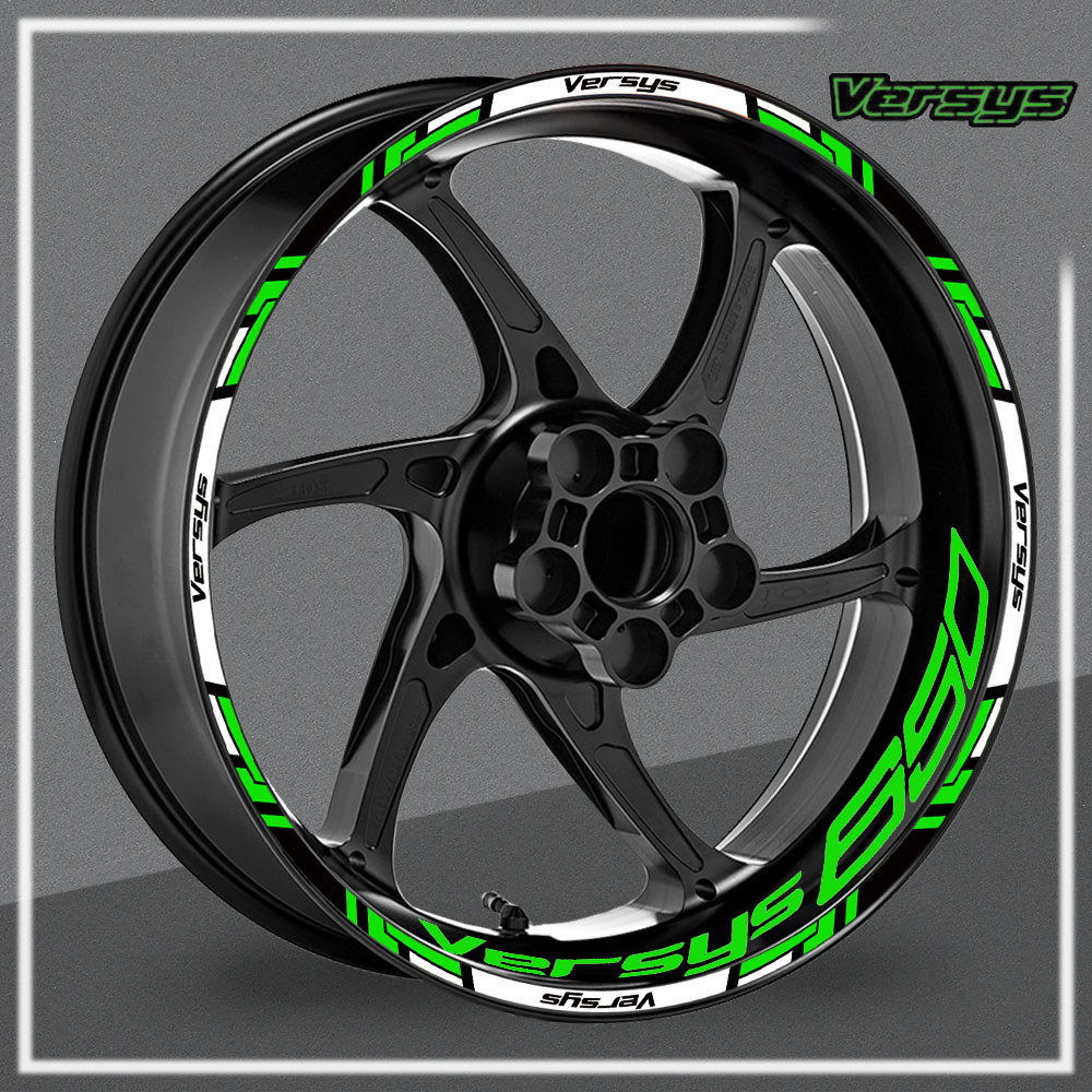 For Versys 650/1000 VERSYS650 Versys1000 Motorcycle Wheel Sticker Reflective Rim Inner/Outer Stripe 