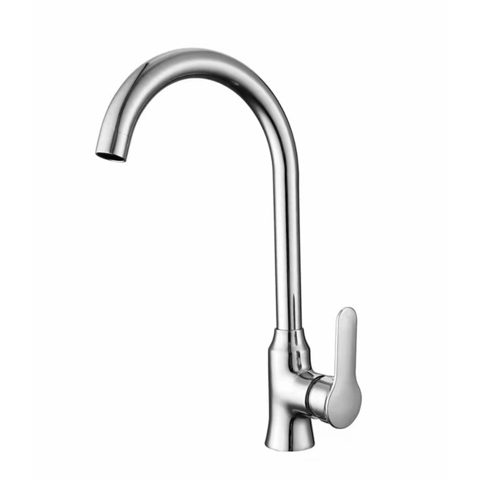 Premium HighArc Brass Kitchen Faucet with Single Handle Design, Durable Water Tap Compatible with Gr