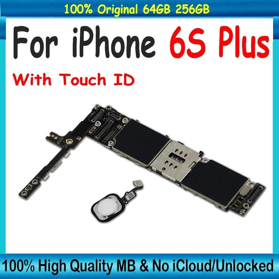 100% Original Unlocked Mainboard For IPhone 6S Plus 5.5in Motherboard Clean ICloud Plate 16GB / 64GB