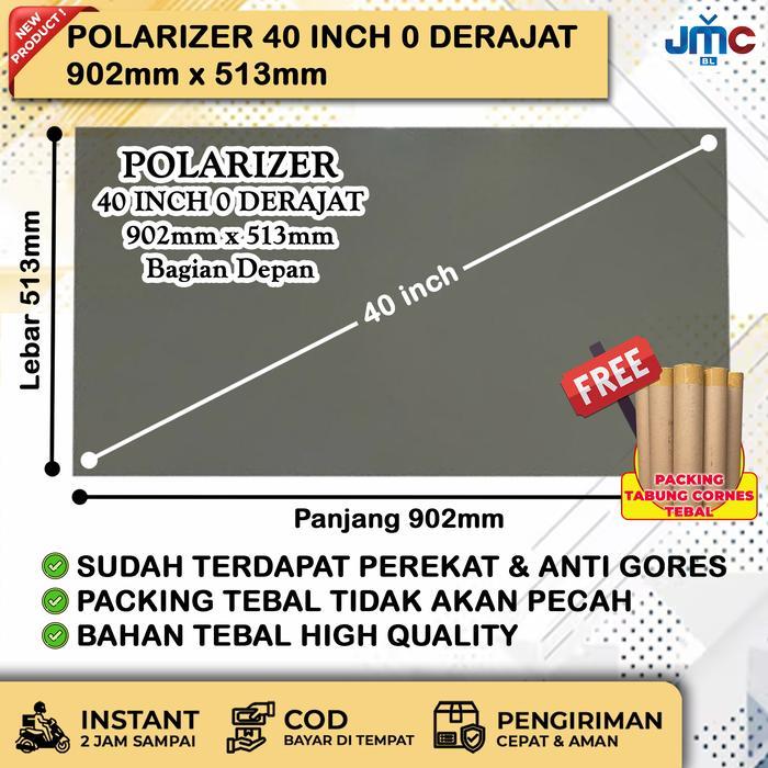Polaris Polarizer 40 Inch 0 Derajat Dimensi 902x513mm