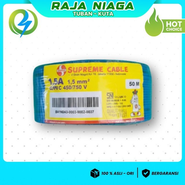 KABEL NYA 1.5 SUPREME BIRU 50 METER