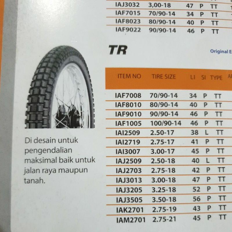 TERBARU Ban Luar IRC Trail Kembang Tahu Ring 17 18 19 21