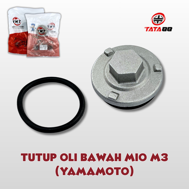 TUTUP OLI BAWAH MIO M3 YAMAMOTO - Tutup Filter Oli Plus Oring Yamaha Mio J Mio M3 Mio Gt 113 125