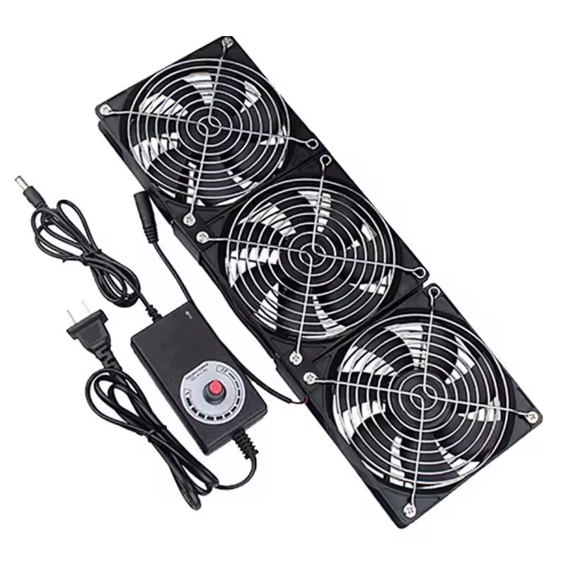 High Speed 120mm PC Cooling Fan 3000RPM, PWM Controlled for BTC Mining Rig, GPU VGA Cooler, Computer