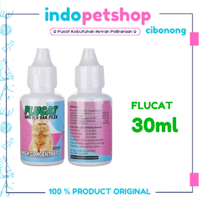 FLUCAT / FLU CAT obat flu pilek batuk pada kucing