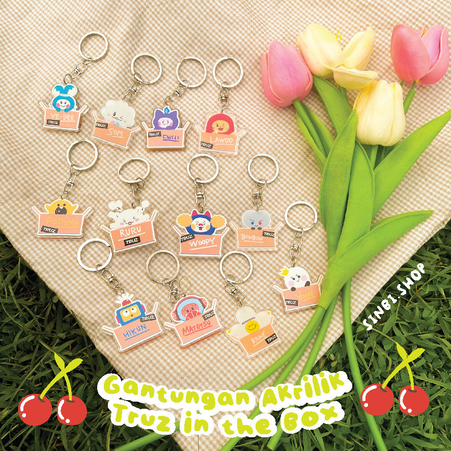 Gantungan Akrilik Truz In The Box Treasure Teume Doyoung Asahi Jaehyuk Jeongwoo Haruto Yoshi Jihoon 