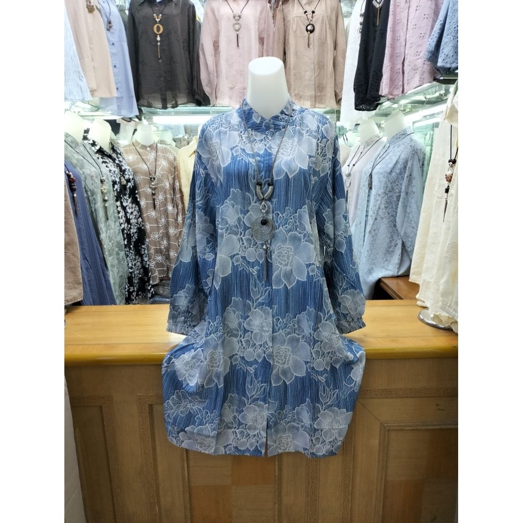 GARDESHOP.ID Tunik Katun Rayon Motif Bunga Terbaru 2025