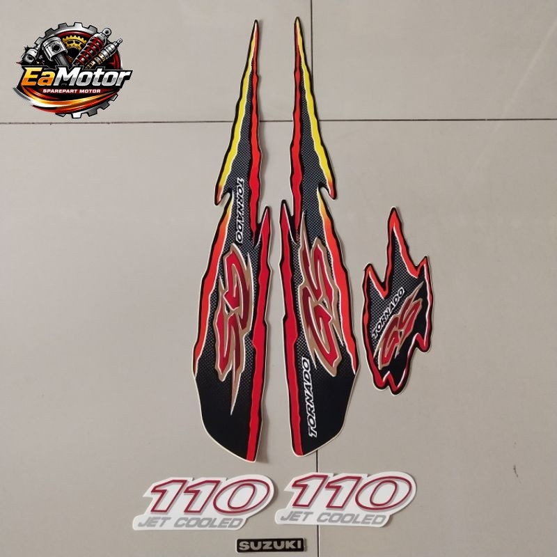 Striping Suzuki gs tornado 110 1997 merah  Berkualitas