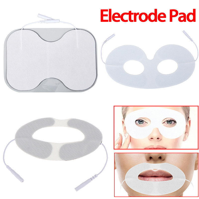 Eyes/Lips/Waist Electrode Pad Non Woven Fabric Replacement Electrode Patch Accessory for Pulse Massa