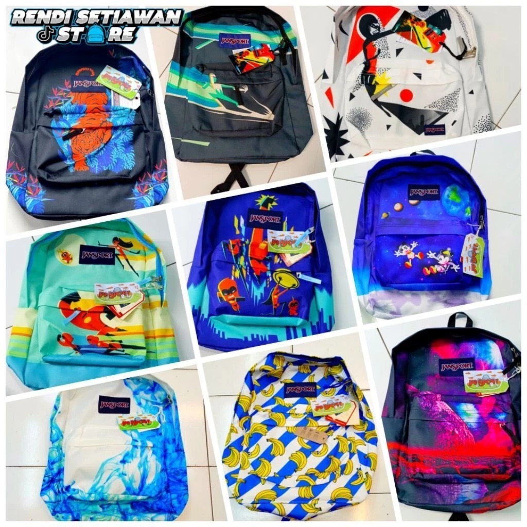 TERBARU [READY/COD] Jansport Superbreak premium Large Backpack-ransel kuliah kerja sekolah - WATER R