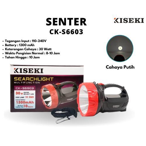 Kiseki Senter CK-S6603 Senter Tangan Jumbo 30Watt Emergency Led Light Super Bright - CK-S6603